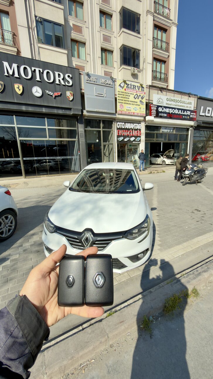 Renault Megane kart yedek anahtar